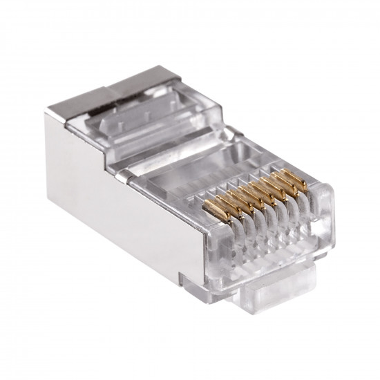 Φις RJ45 8P8C CAT6e Pass Through θωρακισμένο