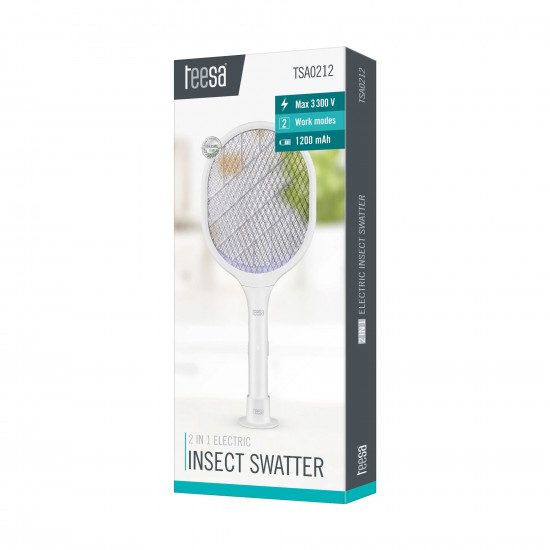 Ηλεκτρική εντομοσκοτώστρα με λάμπα UV 2σε1 TEESA λευκή