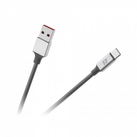 Καλώδιο USB 3.0 - USB Type-C 2m Rebel μαύρο