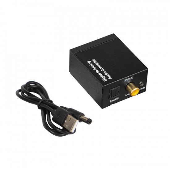 Μετατροέας Toslink-coaxial σε 2x RCA