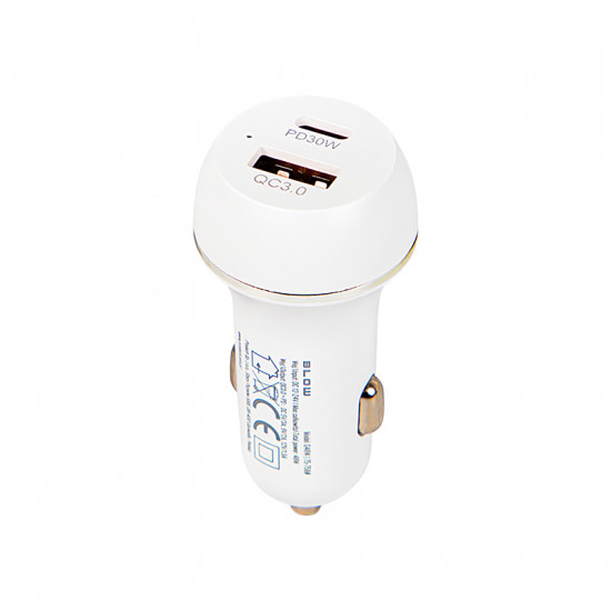 Φορτιστής αυτοκινήτου USB + USB-C 48W με PD & QC 3.0 BLOW