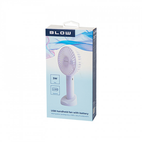 Φορητός ανεμιστήρας USB με επαναφορτιζόμενη μπαταρία λευκός BLOW