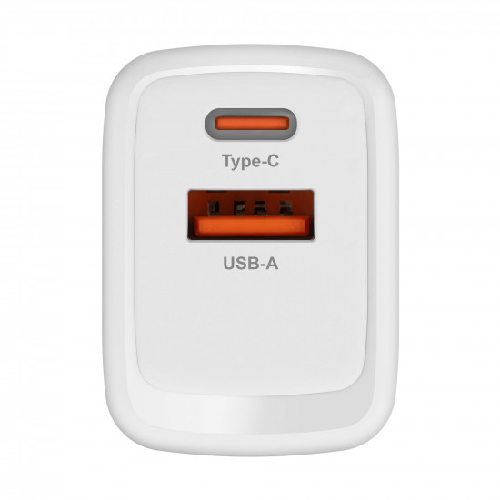 Φορτιστής USB A - USB C 45W με λειτουργία Power Delivery και Quick Charge Kruger&Matz GAN