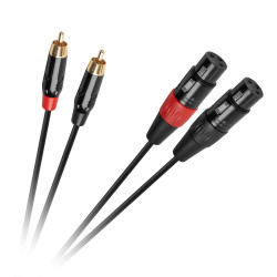 Καλώδιο 2x XLR - 2x RCA 1m Cabletech