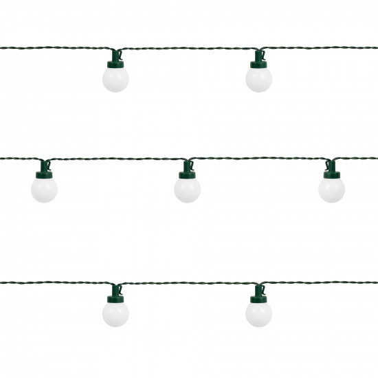 Χριστουγεννιάτικα φωτάκια εξ. χώρου 8.8m - γιρλάντα (μπάλες), Θερμό Λευκό, 230V Rebel