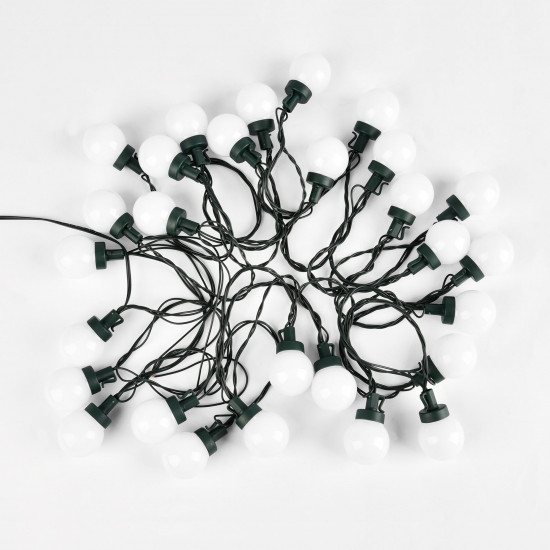 Χριστουγεννιάτικα φωτάκια εξ. χώρου 8.8m - γιρλάντα (μπάλες), Θερμό Λευκό, 230V Rebel