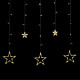 Χριστουγεννιάτικα διακοσμητικά αστέρια κρεμαστά φωτιζόμενα 2x 1m, θερμό λευκό Rebel