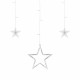 Χριστουγεννιάτικα διακοσμητικά αστέρια κρεμαστά φωτιζόμενα 2x 1m, θερμό λευκό Rebel