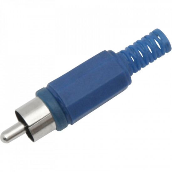Φις RCA αρσενικό πλαστικό μπλε