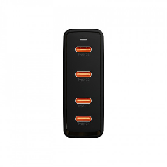 Φορτιστής με 4 θύρες USB-C PD 100W GAN BLOW μαύρος