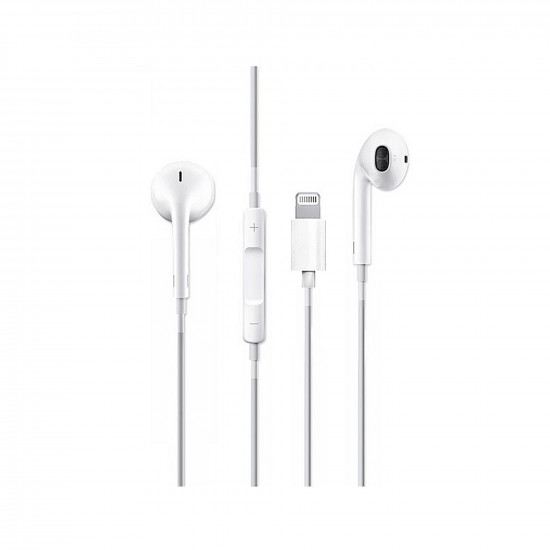 Ακουστικά ενσύρματα με υποδοχή Lightning & μικρόφωνο GSM1036 λευκά