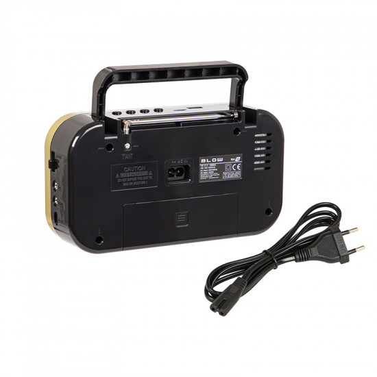 Φορητό αναλογικό ραδιόφωνο AM/FM BLOW RA12 μαύρο-χρυσό