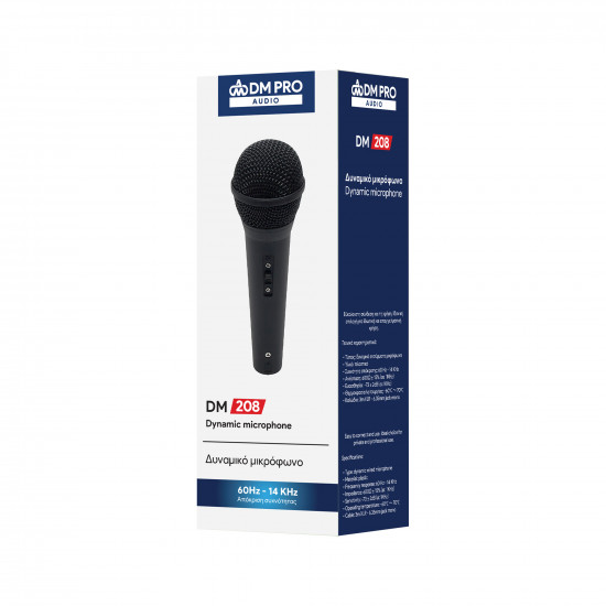 Δυναμικό μικρόφωνο χειρός DM-208 DM PRO