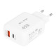Φορτιστής 45W USB-Α + USB-C PD GAN Blow λευκός