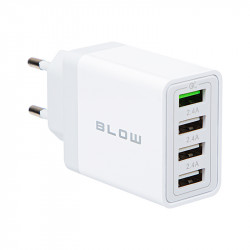 Φορτιστής 30W με 3x USB-A + USB-A QC Blow λευκός