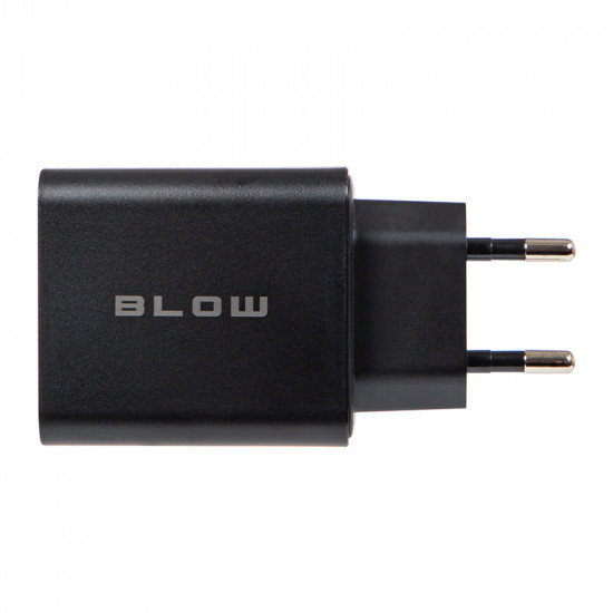 Φορτιστής 65W 2x USB-A + USB-C QC+PD 65W Blow μαύρος