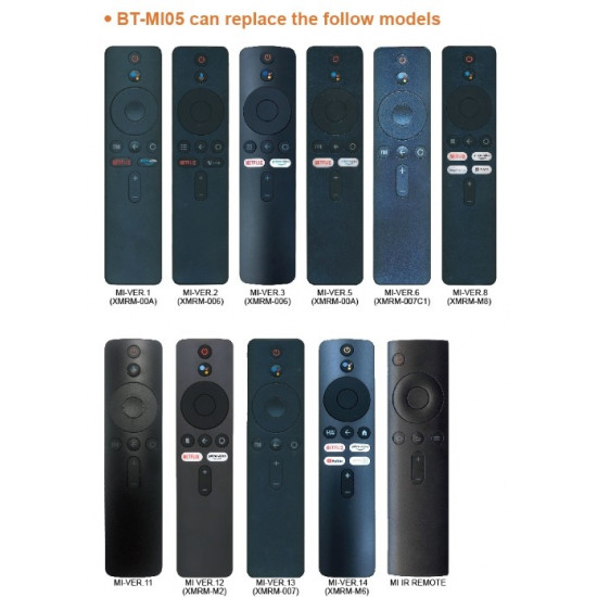 Συμβατό Τηλεχειριστήριο για όλα τα Xiaomi TV Boxes BT-MI05