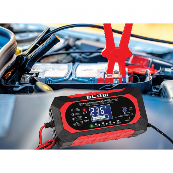 Φορτιστής μπαταρίας αυτοκινήτου 12V/8A - 24V/4A BLOW