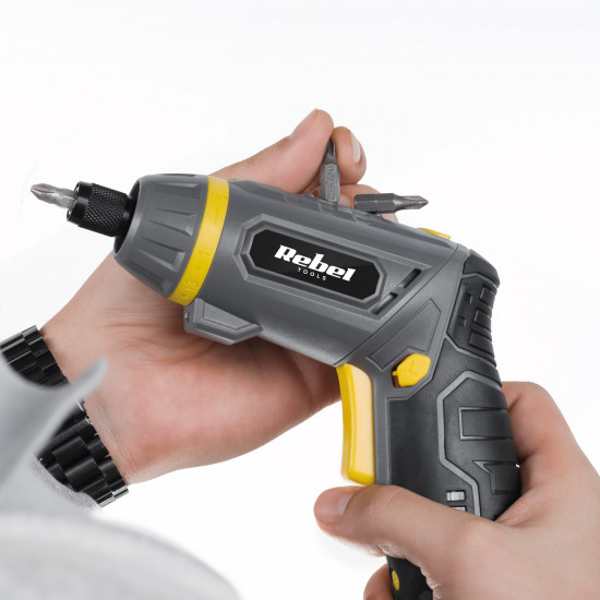 Κατσαβίδι μπαταρίας 3.6V 2Ah με 54 μύτες REBEL