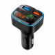 Πομπός FM αυτοκινήτου με λειτουργία Bluetooth (2xUSB-A και 1xUSB-C 30W PD) Peiying