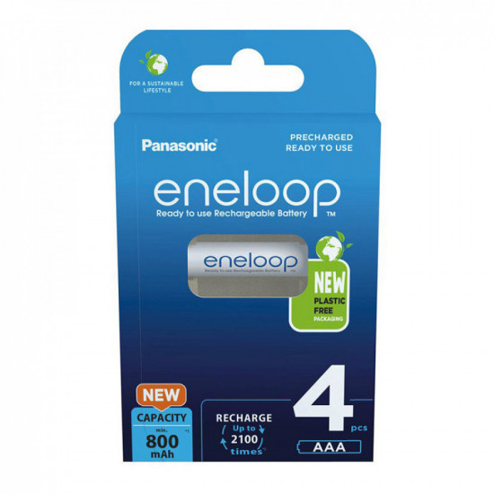 Panasonic Eneloop Επαναφορτιζόμενες Μπαταρίες AAA Ni-MH 800mAh 1.2V (4 τμχ)