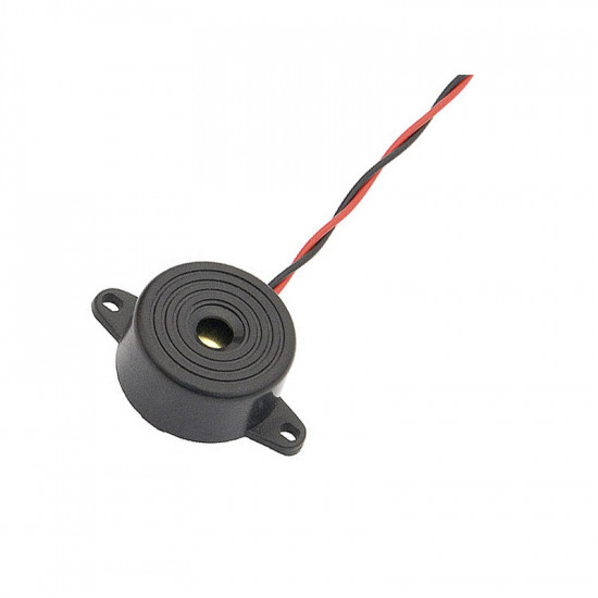 Buzzer 12V με συνεχή τόνο FY248 μαύρο