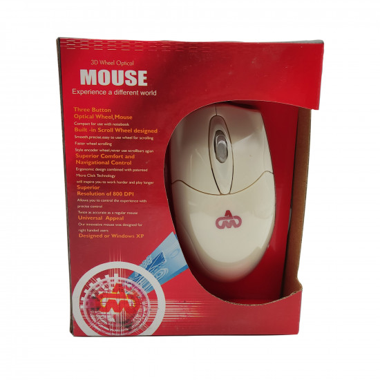 Ποντίκι 3D λευκό PS/2