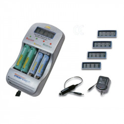 Minwa φορτιστής μπαταριών AA-AAA με LCD