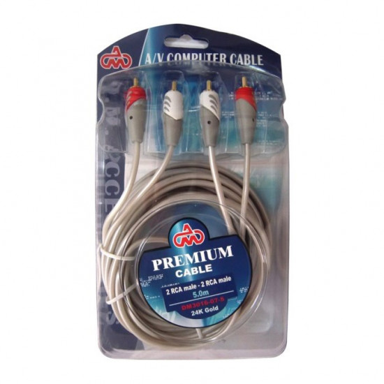 DM καλώδιο 3x RCA M/M 5m