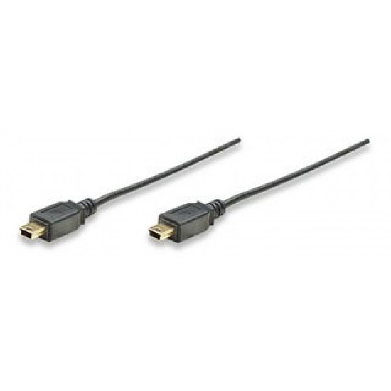 Manhattan καλώδιο Mini-USB A σε Mini-USB B OTG M/M 1.8m