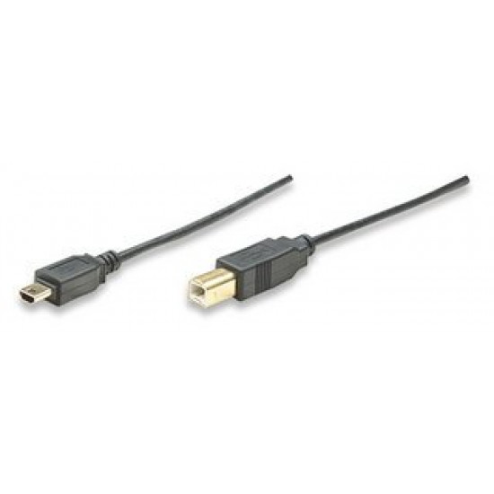 Manhattan καλώδιο Mini-USB A σε USB B OTG M/M 1.8m