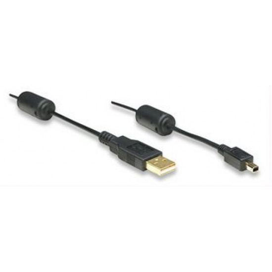 Manhattan καλώδιο USB A σε Mini-USB 4pin M/M 1.8m