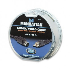 Manhattan καλώδιο RCA σε S-Video M/M 4.8m