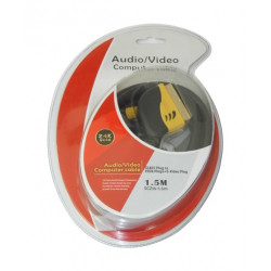 DM SCZ16 καλώδιο SCART σε 2x RCA 1x S-Video M/M/M 1.5m