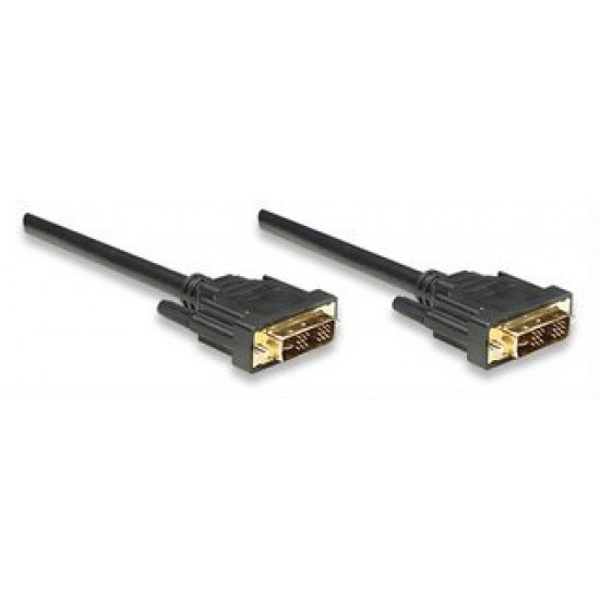 Καλώδιο DVI-A/D Single Link M/M 1.8m Manhattan