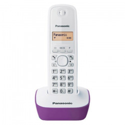 Ασύρματο Τηλέφωνο Panasonic KX-TG1611GRF Λευκό-Μωβ