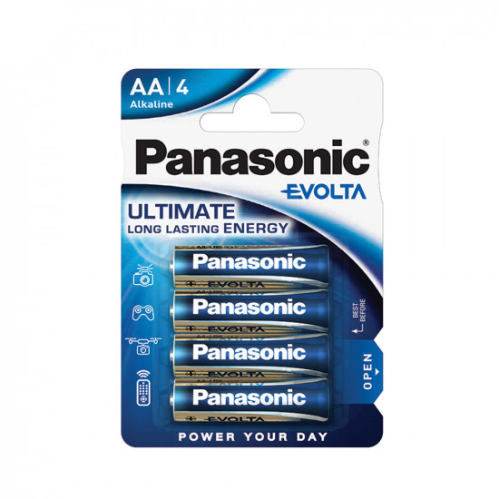 Panasonic Αλκαλικές Μπαταρίες ΑΑ 1,5V EVOLTA (4 τμχ)