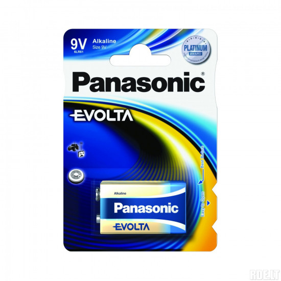 Panasonic μπαταρία αλκαλική 9V Evolta (1 τμχ)