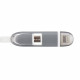 USB Καλώδιο 2 σε 1 - iPhone 5/6/iPad+Micro USB 1m άσπρο
