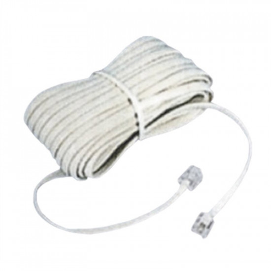 Καλώδιο Τηλεφώνου 6P4C 2m Λευκό