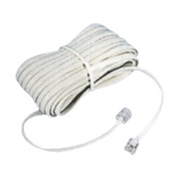 Καλώδιο Τηλεφώνου 6p4c 4m Λευκό