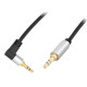 Καλώδιο Stereo Jack 3.5mm γωνία 1m Premium