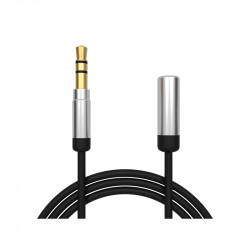 Καλώδιο Stereo Jack 3.5mm 1m M/F Premium