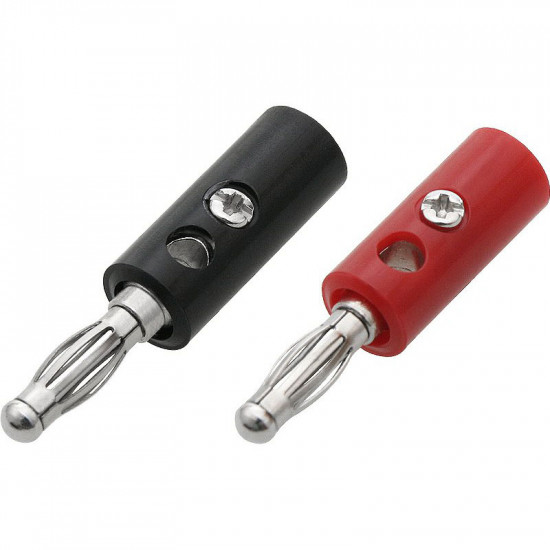 Σετ μπανάνες πλαστικές DM-0200N μαύρες-κόκκινες