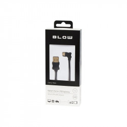 Καλώδιο USB A σε microUSB Γωνία 1m Μαύρο