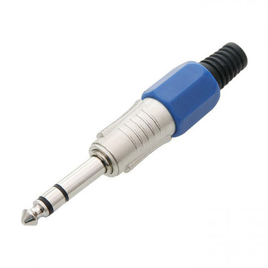 Φις Jack 6.35mm Stereo Αρσενικό Μεταλλικό