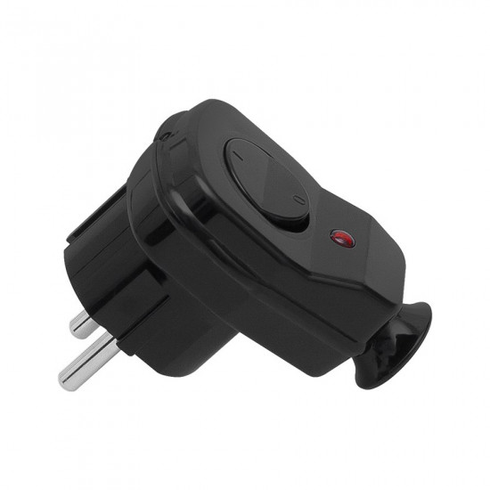 Σουκο Φις Γωνία με Διακόπτη Μαύρο