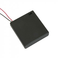 Μπαταριοθήκη LR6 AAx4 + Κουτί + Διακόπτης