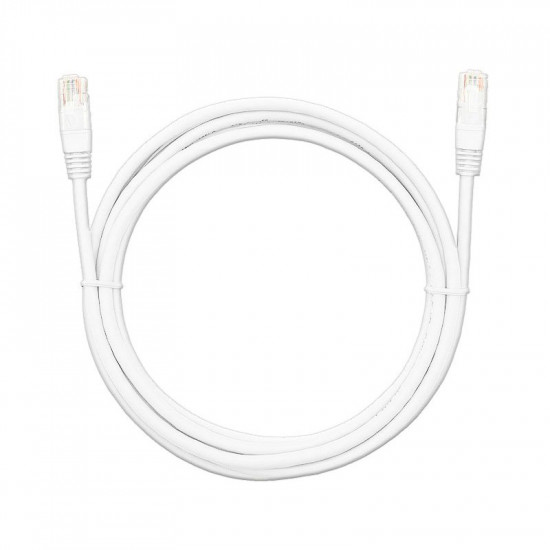 Patch cord UTP Cat5 10m Λευκό