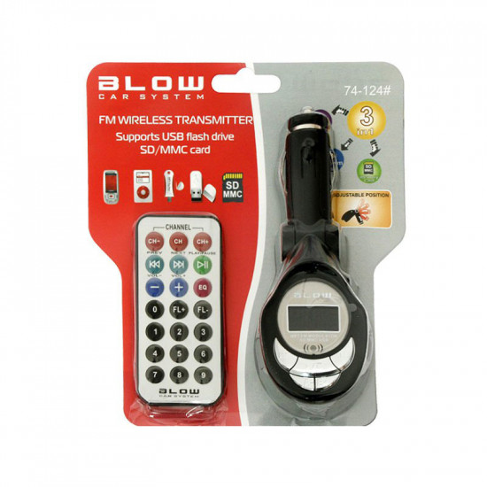 Πομπός FM με USB, SD Card, Τηλεκοντρόλ BLOW